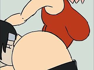 Sakura Haruno Animated in Wild Hentai Rule34 Compilation with Steamy Action Scenes