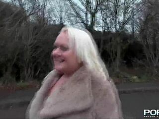 british petite babe flashes perky tits and pisses in public reality scene