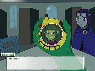 Raven goes on a date in the 18 Titans game, exploring anime-style interactions