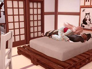 3D Japanese Vibes, He Teases So I Ride Him Back