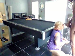 Drblackjohnsonxxx Fucks Blonde Milf Whore Bent Over Pool Table