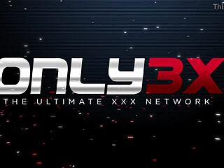 Only3x Unleashes Chloe Addison and Talon in Wild Blowjob and Masturbation Gloryhole Action!