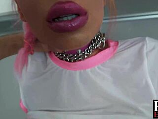 imagine this teen with pink hair and plug getting her tight ass pounded hard