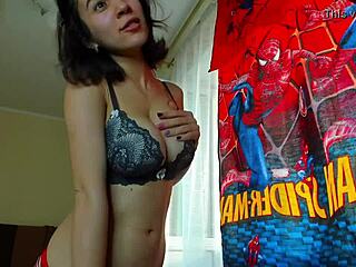 Mylaangel Squeezes Tits in Tight Clothes, Sucks Nipples Hard