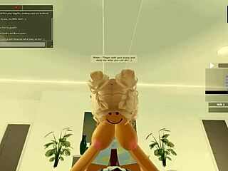 Roblox porn with a hot blonde babe getting bent over for some hardcore fun