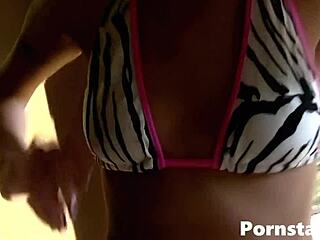 Behind the scenes, this pornstar babe gets her pussy ready for fucking!