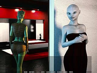 Lesbian Assfuck Orgy Explodes in Wild 3D Action.