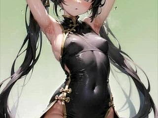 Хентай компиляция с разнообразными персонажами и сценариями