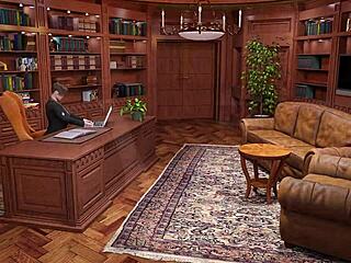3D game with a hot scene of a dorm room action