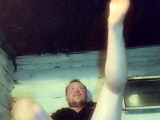 Damn! Full rough fuck of policeman’s anal with vodka bottle!
