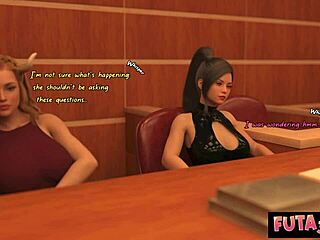 Futa3dx Courthouse Drama Explodes into Juicy Futa Threesome