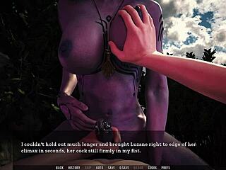 Busty alien craves licking and fucking in 3D game