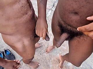 Anal sex and facial cumshot on a black skin beauty