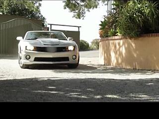 American lesbians fingering on Corvette hood!