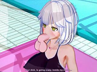 Koikatsu pool side fun with a hentai twist