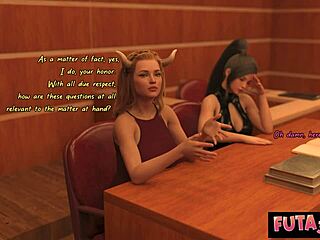 Futa3dx Courthouse Drama Explodes into Juicy Futa Threesome