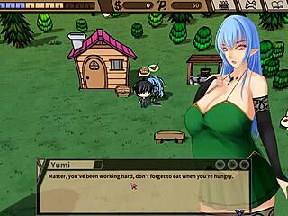 Elf slave gets milked and bred!