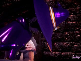 Yo, check Mona in Genshin Impact hentai 3D getting boobjobbed and fucked!
