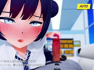 Intense Kisaki Handjob in 3D Hentai Animation