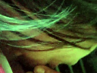 Julie performs a deepthroat in JC