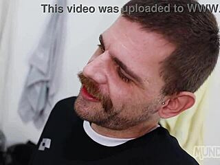 I enjoyed my football partner's hairy big cock in the locker room