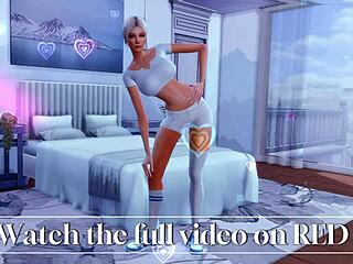 lustful futanari stepmom seduces straight daughter in animation
