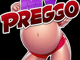 pregnant janetta snaps selfies while fingering hairy slit.