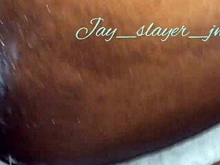 Ebony pussy creams in doggy