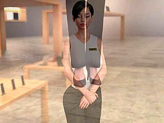 3D game with a hot scene of a dorm room action