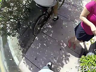 Courtney Loxx Sucks Cock Hard for Cash in Rough Scene