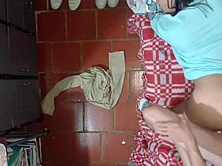 Camera captures older stepson having sex with stepmother from ceiling view