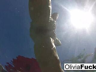 Olivia Enjoys Summer Fun in the Pool