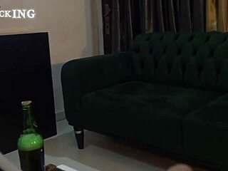 Backstage Bent Over Action with Rainne Mami and Raven's Big Black Cock