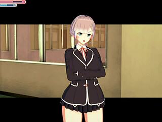 эй хочешь потереть огромные сиськи Асами в 3D аниме сексе