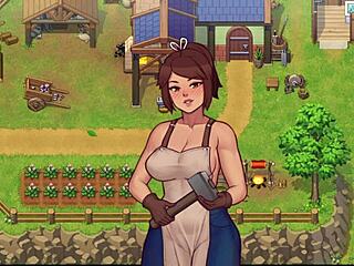 Hentai Game: Spying in Bathroom Reveals Big Assets in My Countryside Life