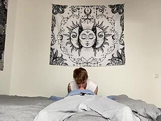 fucked the sweet twink's tight ass on the bed