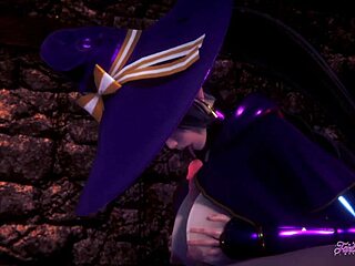 Yo, check Mona in Genshin Impact hentai 3D getting boobjobbed and fucked!