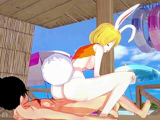 yamato and carrot and monkey d luffy intense sex - one piece hentai