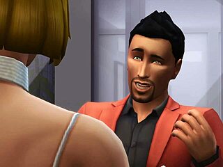 Simxstory Shows Wife Cheating On Husband With Blowjob In 3D Cartoon