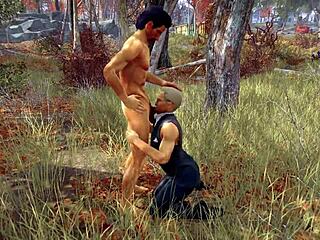 Stan And Jonathan Share Blowjobs In The Forest