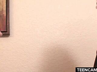 naughty amateur teacher gets wild with us!