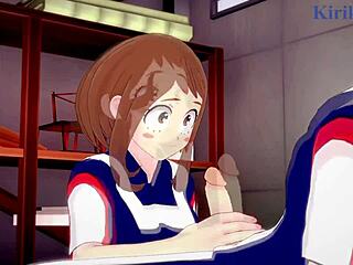 Ochako and Izuku's Intense Hentai Creampie Adventure?