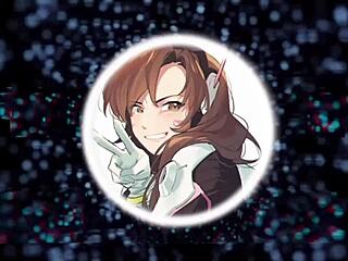 D.Va's Edging Game With Femdom Submissive