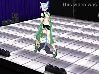 Sinon Sword Art Online MMD Animation