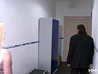 prepping the interview with some undressing and fingering tips