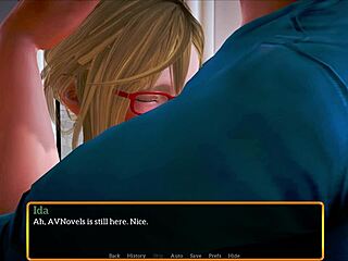 Walkthrough of the visual novel game My new stepfamily 581