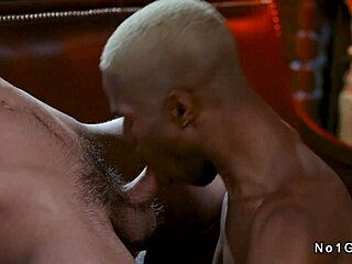 this muscular black guy rims and fucks the tight gay ass bareback