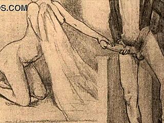 Bold vintage erotic drawings from the past