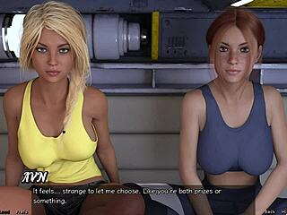 stranded in space, picking a step sister for some 3d cartoon fun