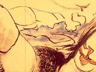 vintage erotic cartoon with steamy details